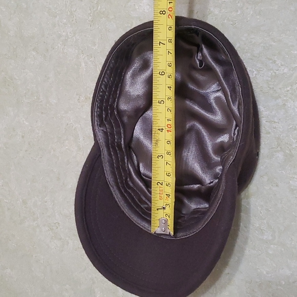 olive Stefeno cap, wool blend, sz S - Picture 6 of 8